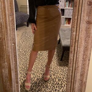 Leather Pencil Skirt